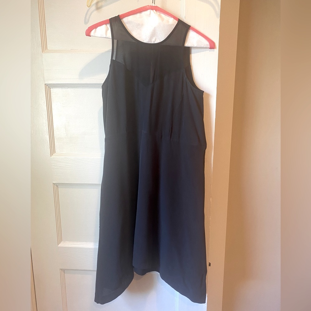 Silk loose fit flare dress